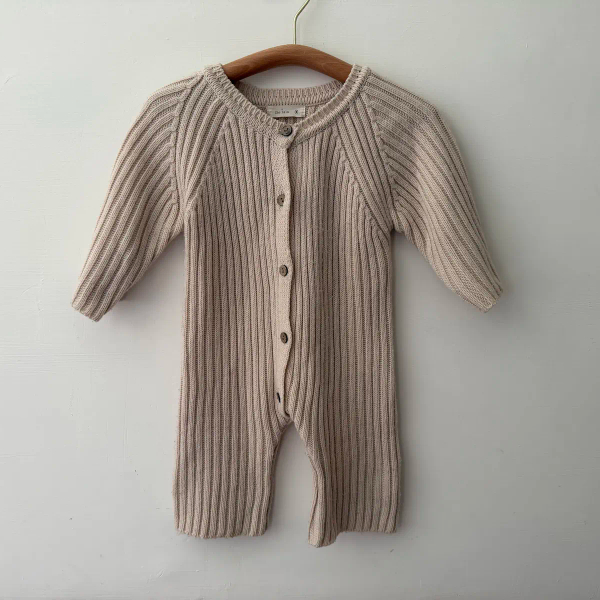 韓國品牌針織連身服(米色) image 1 of 0