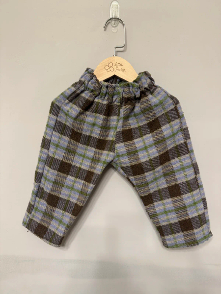 灰藍色格子褲 image 1 of 0