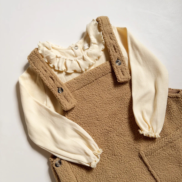 Tuc Longsleeve 荷葉圓領長T | Cream image 1 of 0