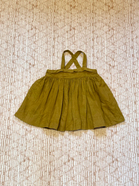 Enola Pinafore - Old Gold 吊帶洋裝 image 1 of 0