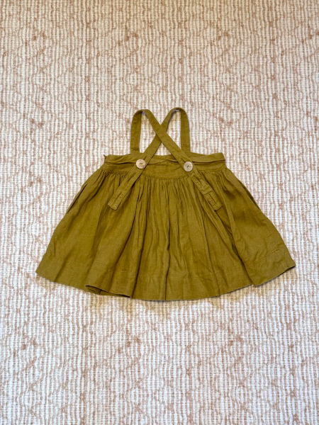 Enola Pinafore - Old Gold 吊帶洋裝 image 1 of 0
