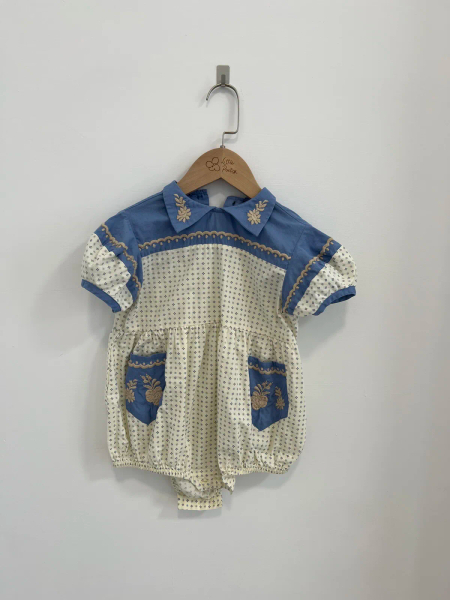 Nellie Romper, Dot Calico image 1 of 0