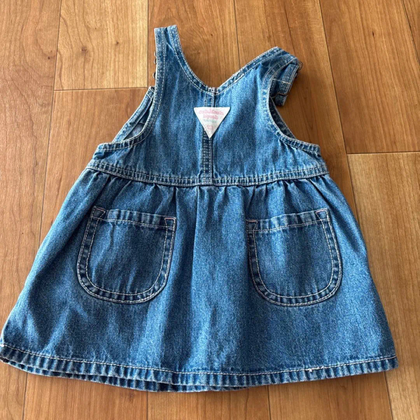 OshKosh B'gosh粉紅標牛仔吊帶裙 image 1 of 0