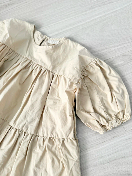 長袖蛋糕裙洋裝(原色） image 1 of 0