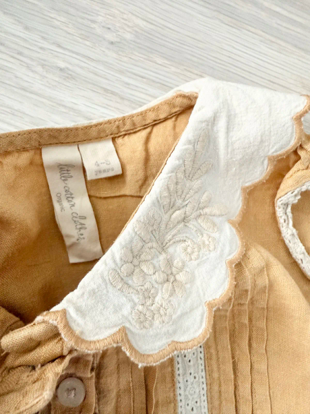 Mustard Linen Pip Blouse image 1 of 0