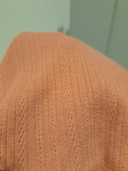 磚紅色棉質內搭上衣 image 1 of 0
