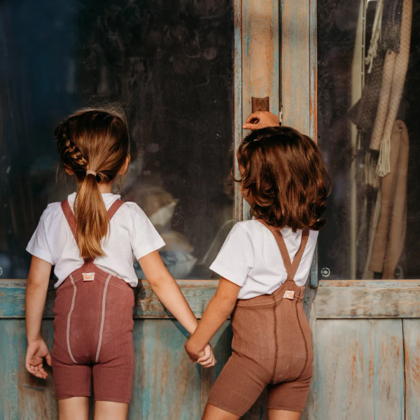 Silly Silas - 復古吊帶短褲 - Granola image 1 of 0