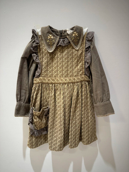 刺繡上衣+背心裙 image 1 of 0