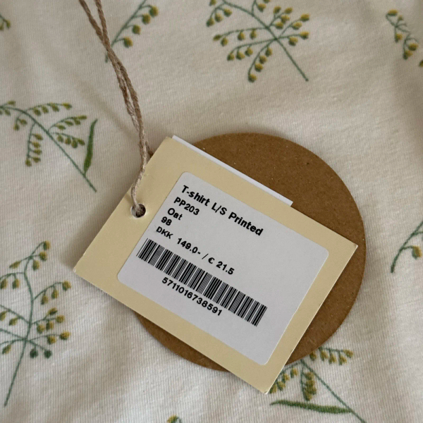 T-shirt L/S Printed PP203 Oat image 1 of 0