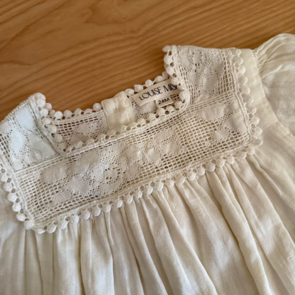Square-neck embroidered wedding dress image 1 of 0