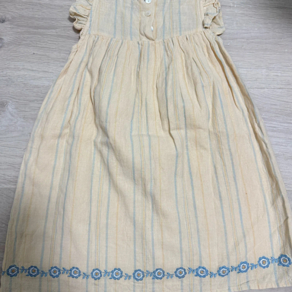 清新藍色小花刺繡洋裝 image 1 of 0