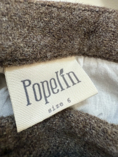 混羊毛吊帶短裙 - Brown image 1 of 0