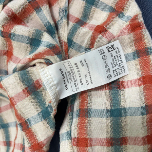 夏季紅色格子薄襯衫 image 1 of 0