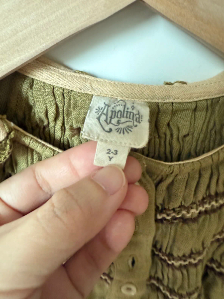 綠色刺繡短上衣 image 1 of 0