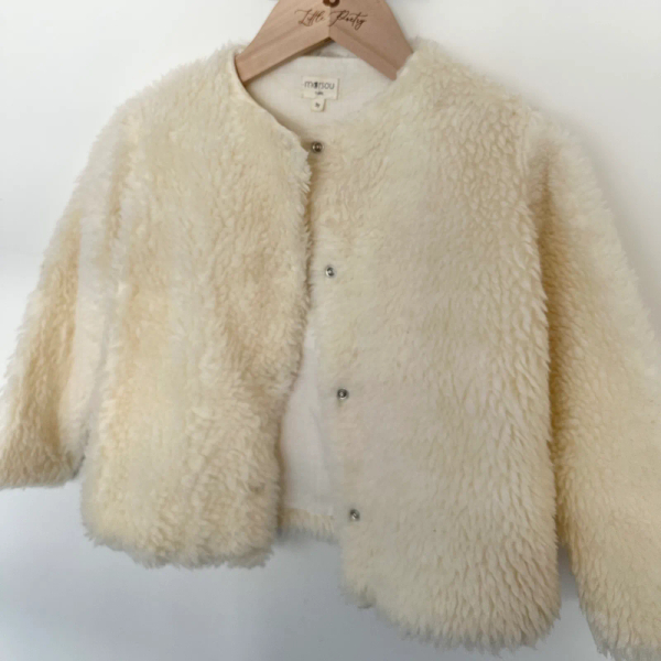 法式圓領羊毛開衫外套 image 1 of 0