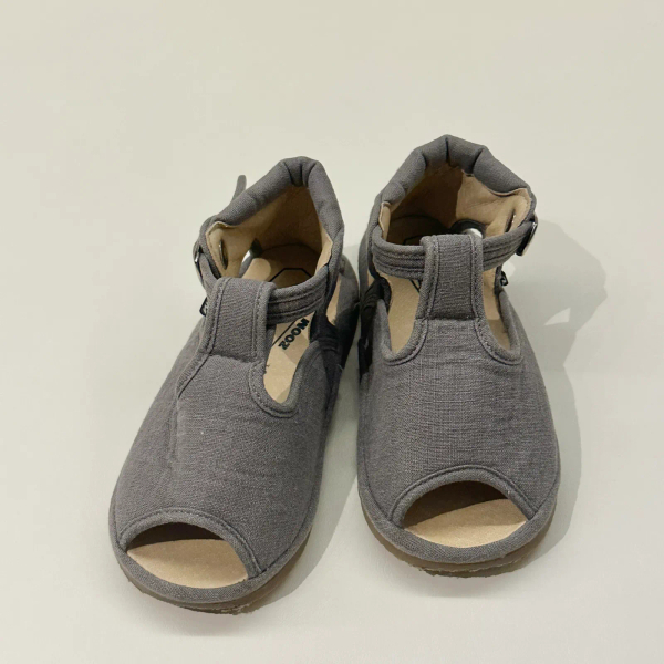 手工T字魚口亞麻涼鞋 image 1 of 0