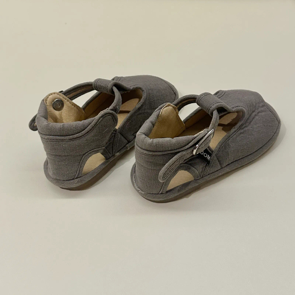 手工T字魚口亞麻涼鞋 image 1 of 0