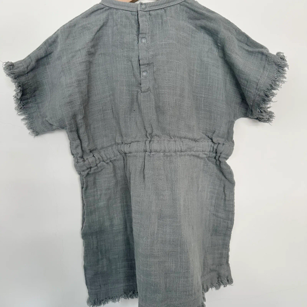 灰藍連身抽繩褲 image 1 of 0