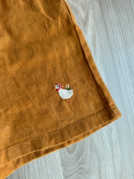 Linen puff suit pippa-焦糖棕 image 1 of 0