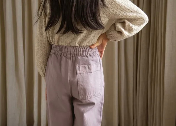 Recycled Responsible Cotton Retro Jeans – Mauve image 1 of 0