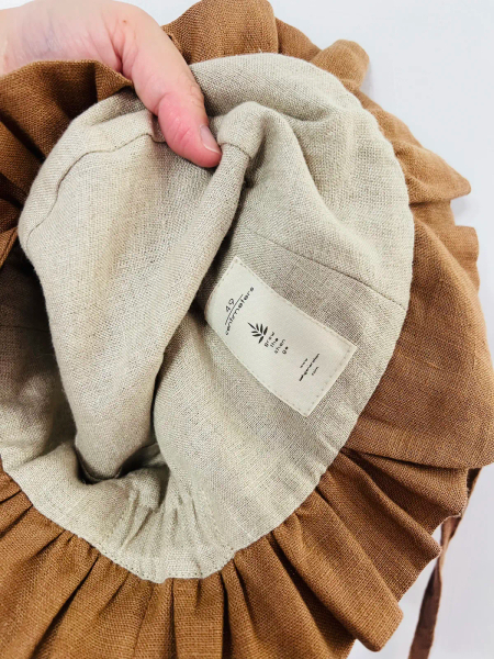 Cocoa可可色熊🐻耳荷葉邊帽 image 1 of 0