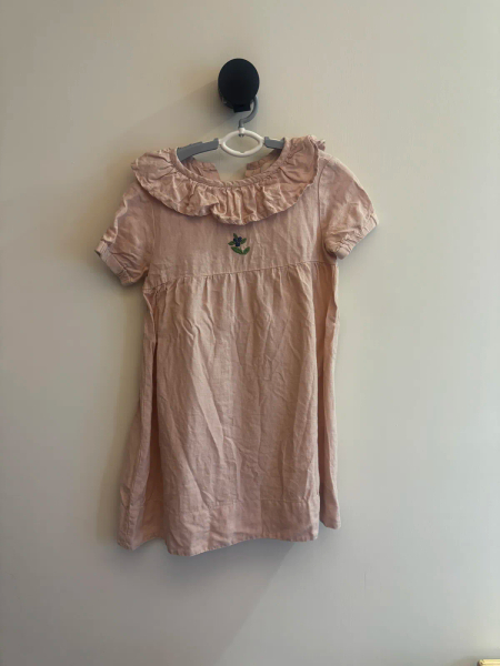 藍莓刺繡公主波浪領洋裝 image 1 of 0