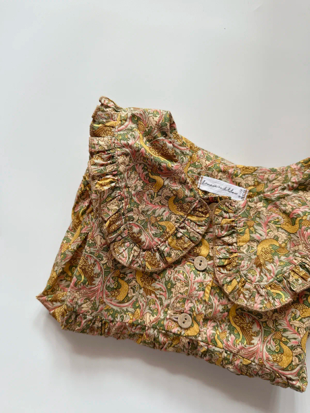 Eden's Awakening Long Sleeve Frilled Collar Bubble Playsuit image 1 of 0