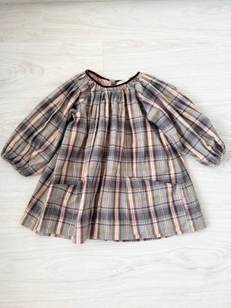 Trend led checked smock dress image 1 of 0