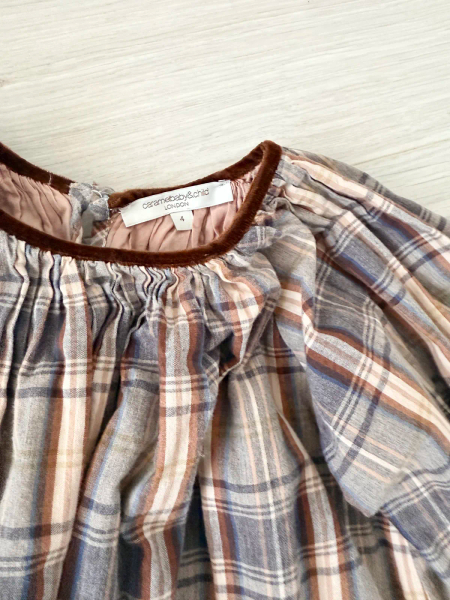 Trend led checked smock dress image 1 of 0