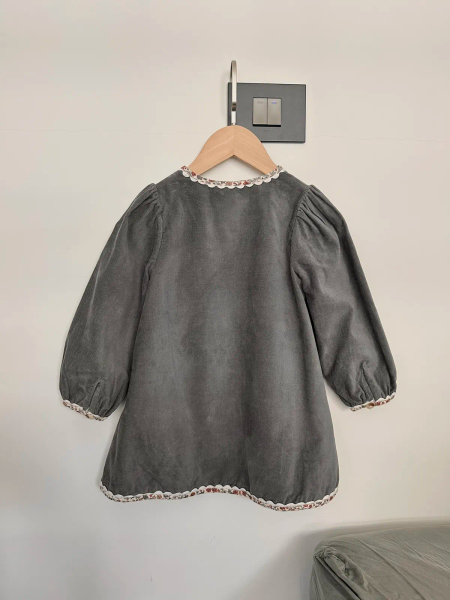 天鵝絨連排扣裙子（Juniper） image 1 of 0