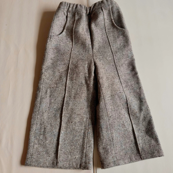 pin tuck tweed pants image 1 of 0