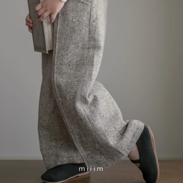 pin tuck tweed pants image 1 of 0