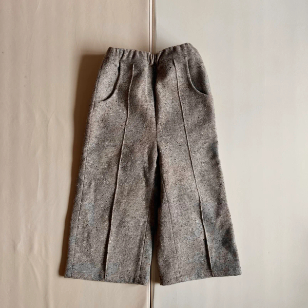pin tuck tweed pants image 1 of 0