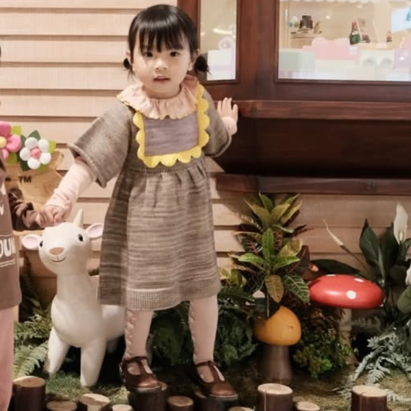 Scallop Bib Dress image 1 of 0