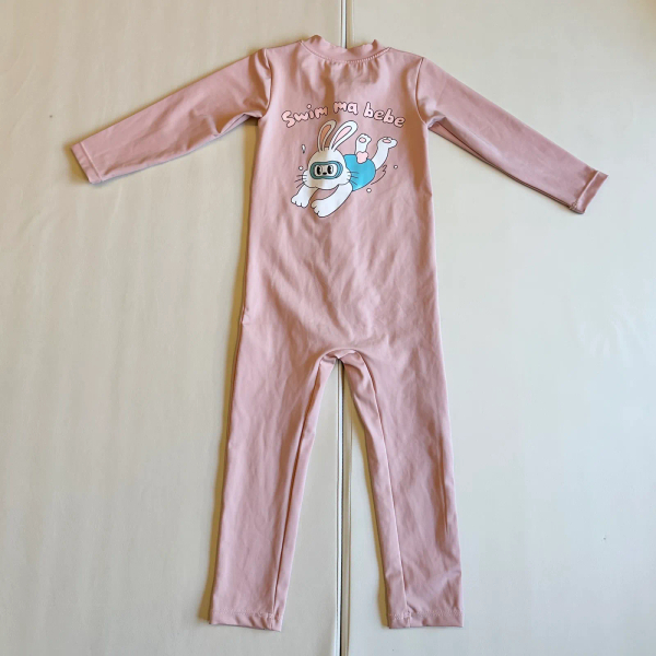 兒童款游泳兔防寒連身泳衣(粉紅) image 1 of 0