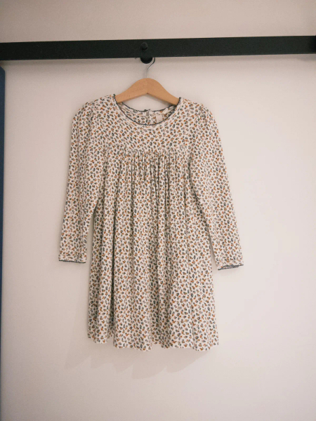 Organic Pointelle Maya Dress-Prairie Floral image 1 of 0