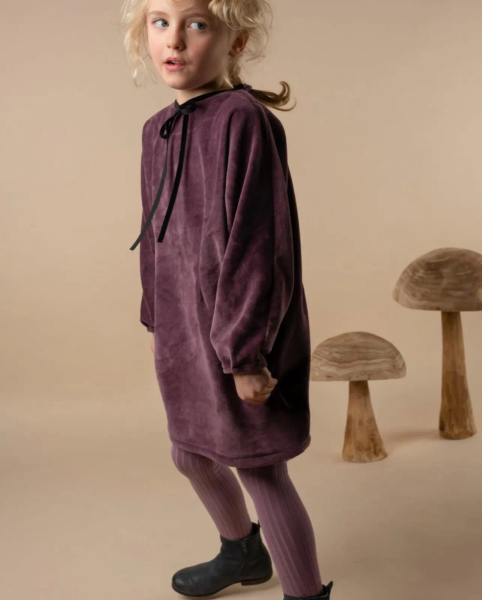 Lea Dress Long Sleeveed - Velvet Viola  image 1 of 0