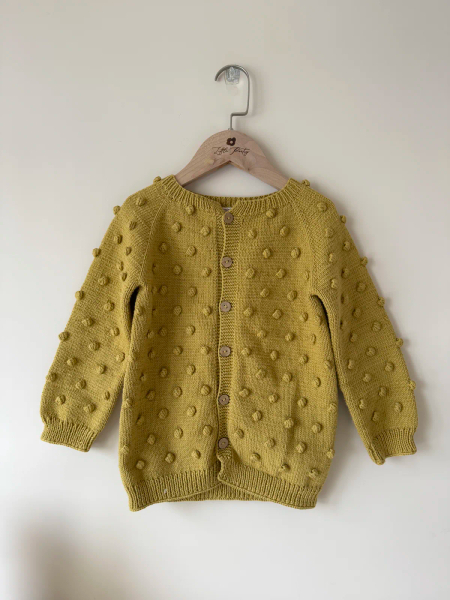 爆米花針織外套（芥末黃） image 1 of 0