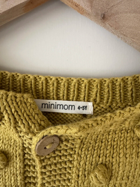 爆米花針織外套（芥末黃） image 1 of 0