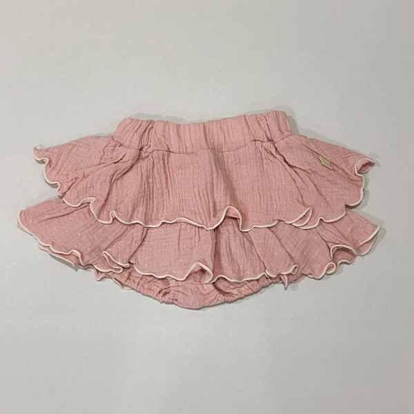 柔軟棉紗蛋糕褲裙-strawberry dot image 1 of 0