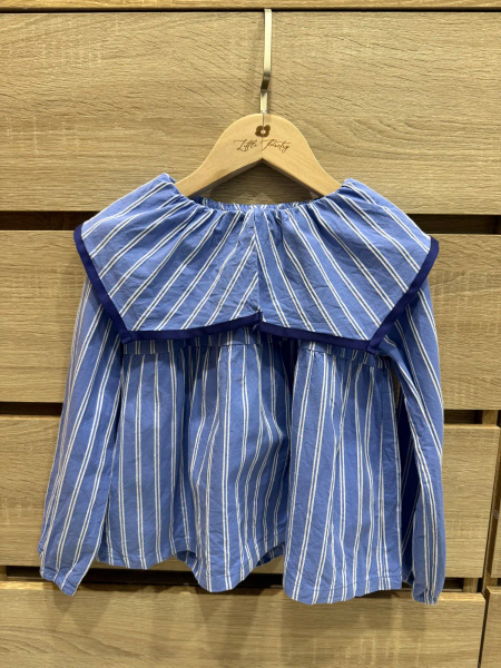 大方領優雅長袖上衣 image 1 of 0