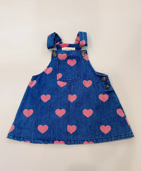 Margot Overall Dress牛仔愛心吊帶裙 image 1 of 0