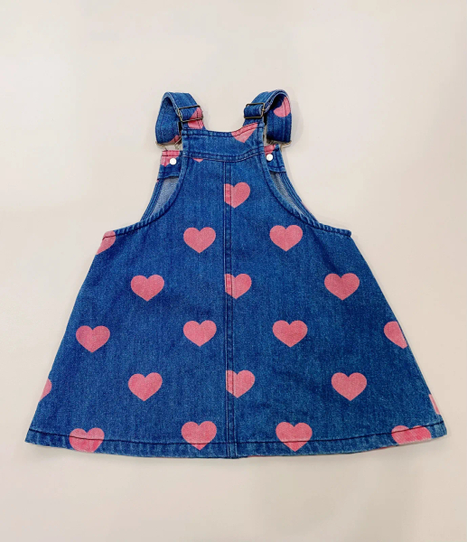 Margot Overall Dress牛仔愛心吊帶裙 image 1 of 0