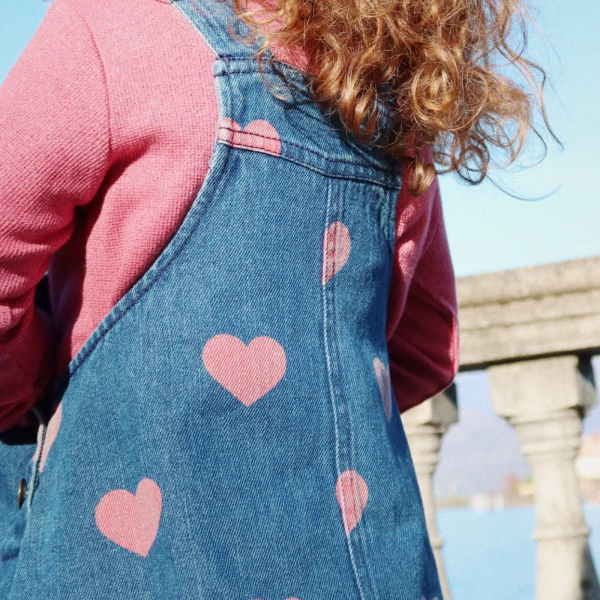 Margot Overall Dress牛仔愛心吊帶裙 image 1 of 0