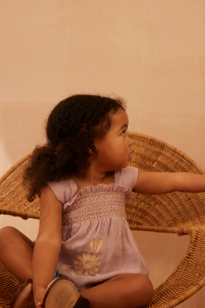 SS25 Baby Adina Romper lavender image 1 of 0