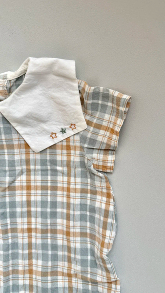 Happy prince 方領格紋連身褲 image 1 of 0