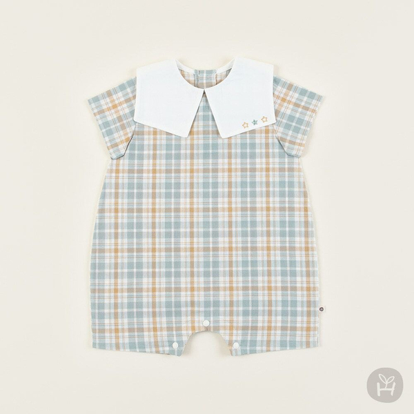 Happy prince 方領格紋連身褲 image 1 of 0