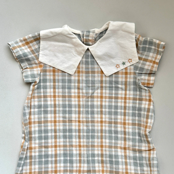 Happy prince 方領格紋連身褲 image 1 of 0