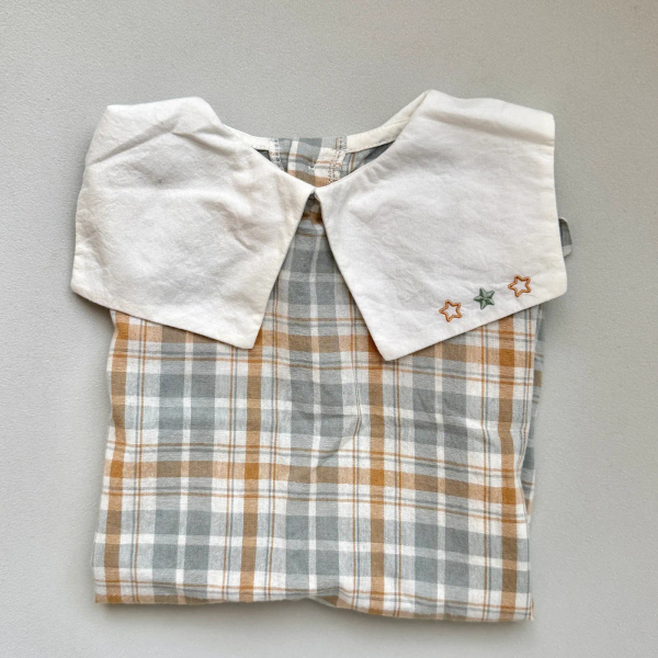 Happy prince 方領格紋連身褲 image 1 of 0