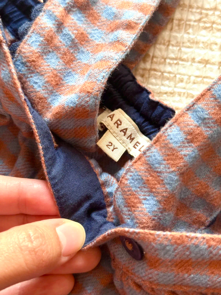 Whitebeam Checkered Apron Dress - Chocolate image 1 of 0